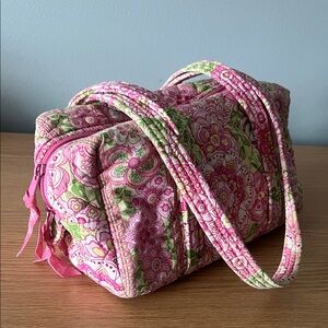 VERA BRADLEY Petal Pink 2006 Silhouette 100 XS Mini Duffle Style Shoulder Bag